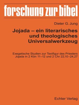 cover image of Jojada--ein literarisches und theologisches Universalwerkzeug